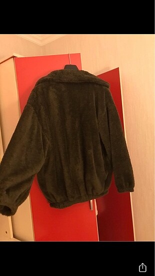 universal Beden Peluş ceket içi yünlü ceket günlük ceket haki yumuşak ceket