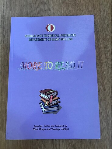 More to read 2 kitabı ODTÜ yayınları İngilizce kitabı