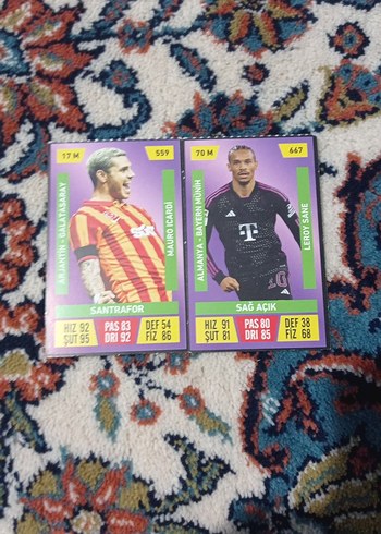 Çok Renkli Futbol Kartları (farklı seriler) - Görsel 3
