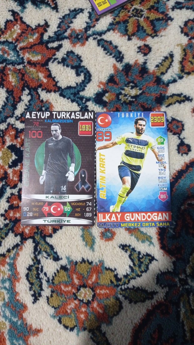 Çok Renkli Futbol Kartları (farklı seriler) - Görsel 2