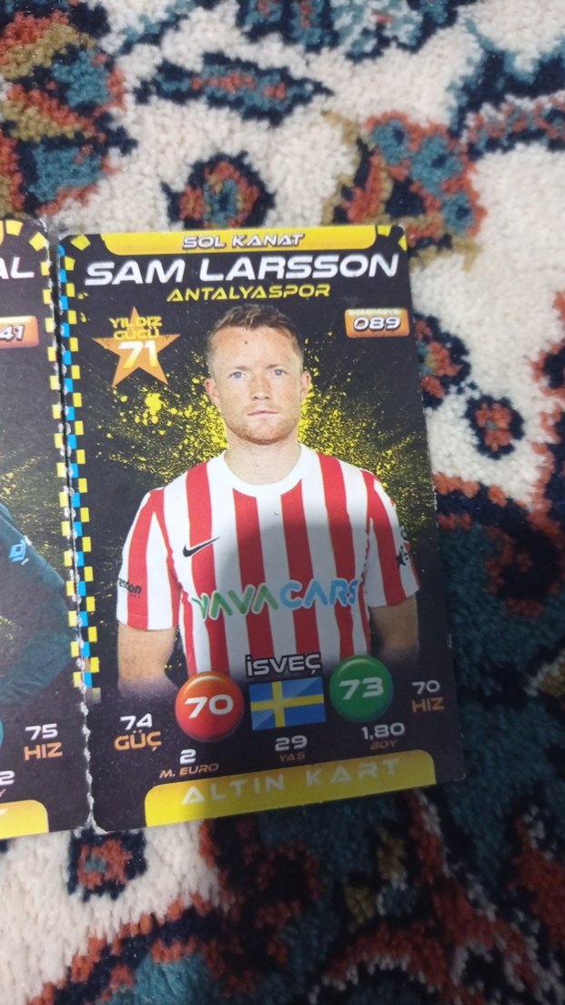 Rachid Ghezzal ve Sam Larsson Futbol Kartları - Görsel 3