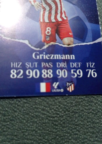 Griezmann Futbol Kartı - Görsel 6