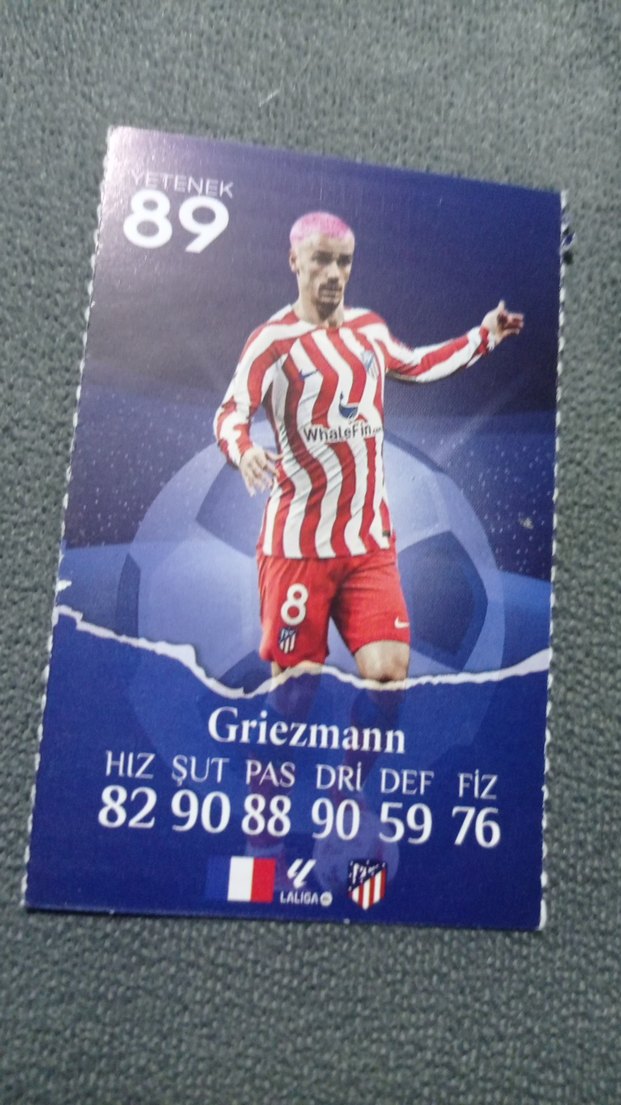 Griezmann Futbol Kartı - Görsel 2