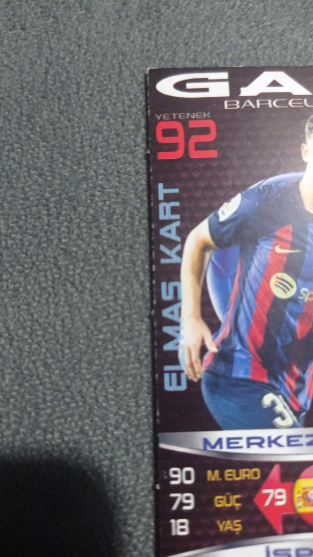 Gavi Barcelona Futbol Kartı - Görsel 4