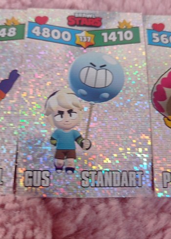 Renkli Brawl Stars hologram koleksiyon kartları - Görsel 4