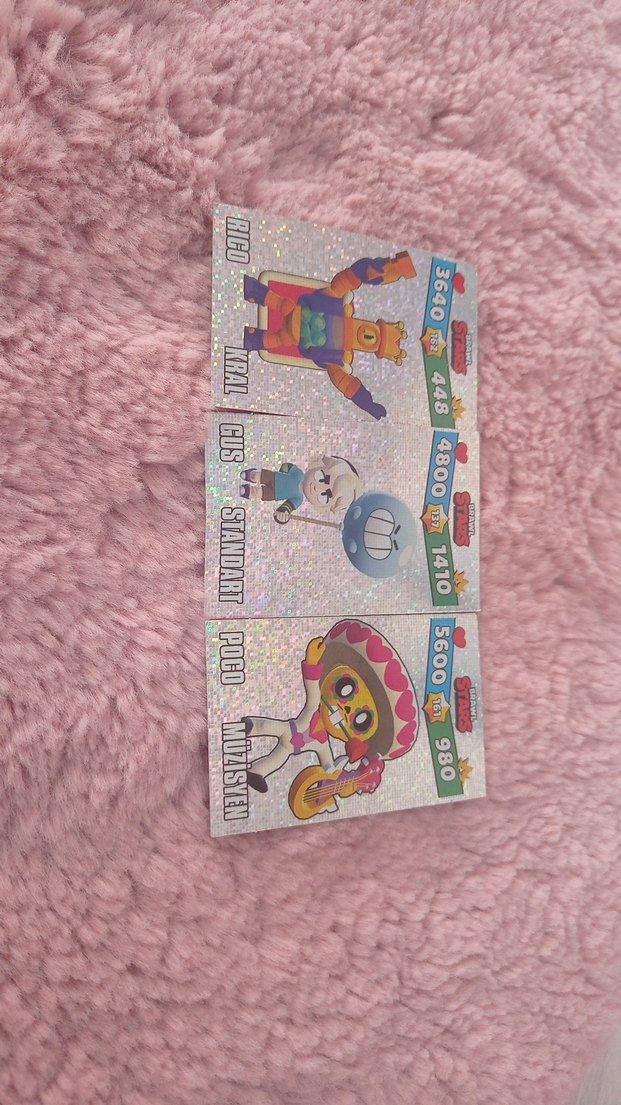 Renkli Brawl Stars hologram koleksiyon kartları - Görsel 2