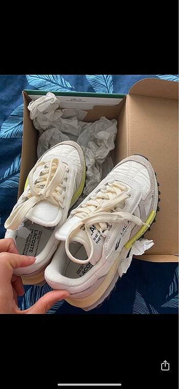 36 Beden beyaz Renk Lacoste Spor Ayakkabı