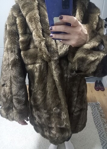 m Beden Vintage suni kürk manto
