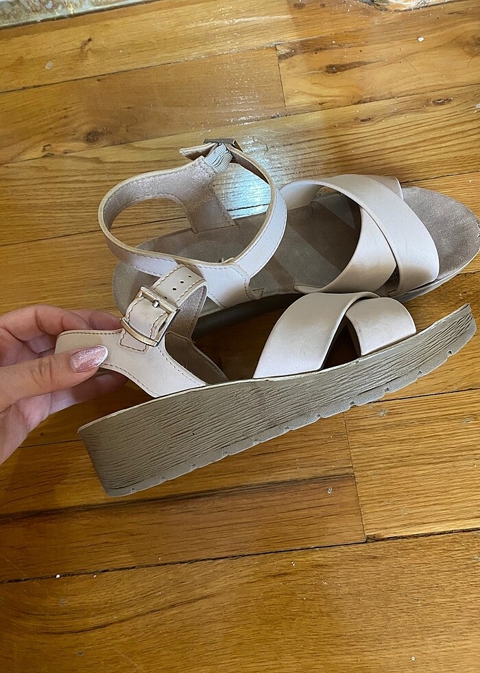 POLARİS Sandalet Bej Renk - Görsel 2