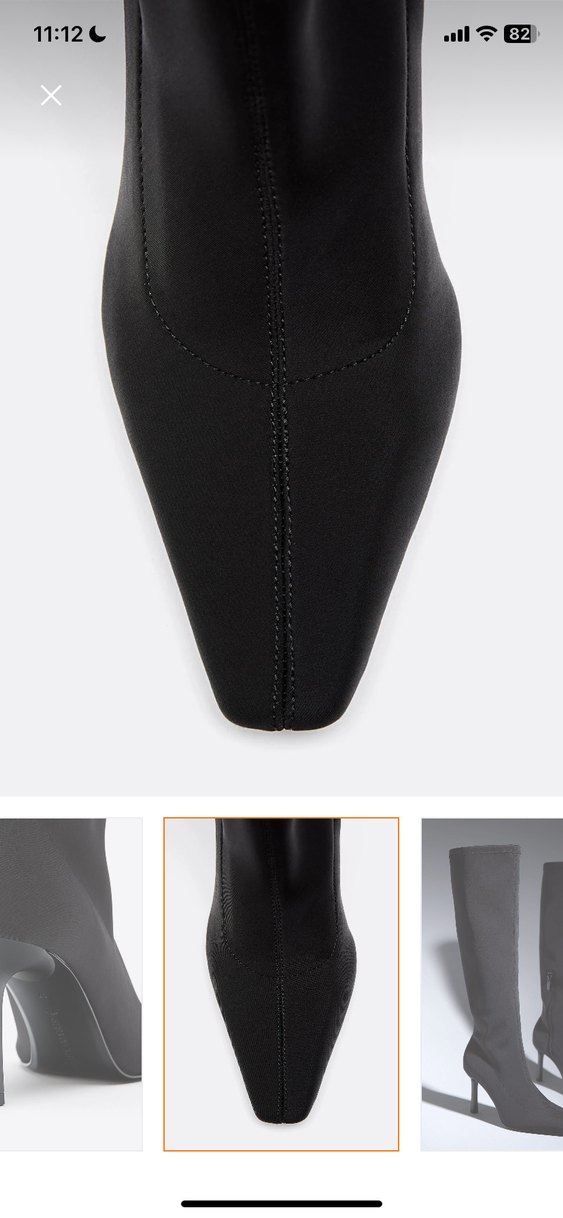 Stradivarius Kumaş Topuklu Çizme Etiketli - Görsel 2