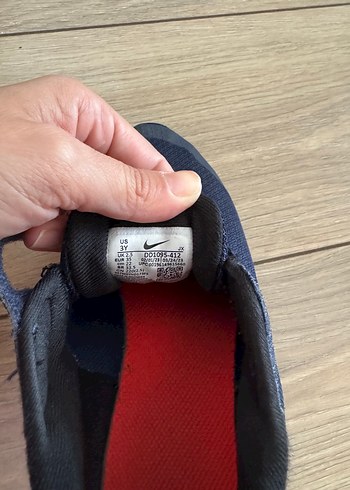 35 Beden mavi Renk Nike Erkek Çocuk Mavi Bağcıksız Spor Ayakkabı