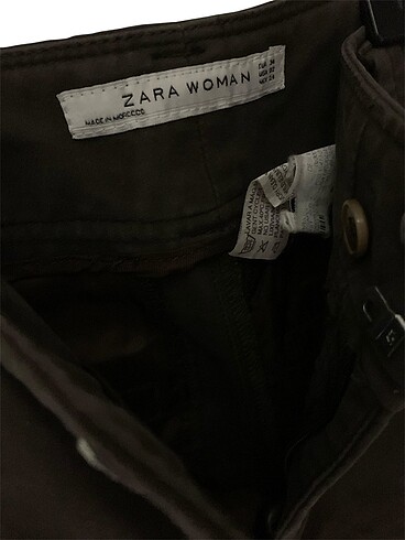 34 Beden Zara Kahverengi Pantalon