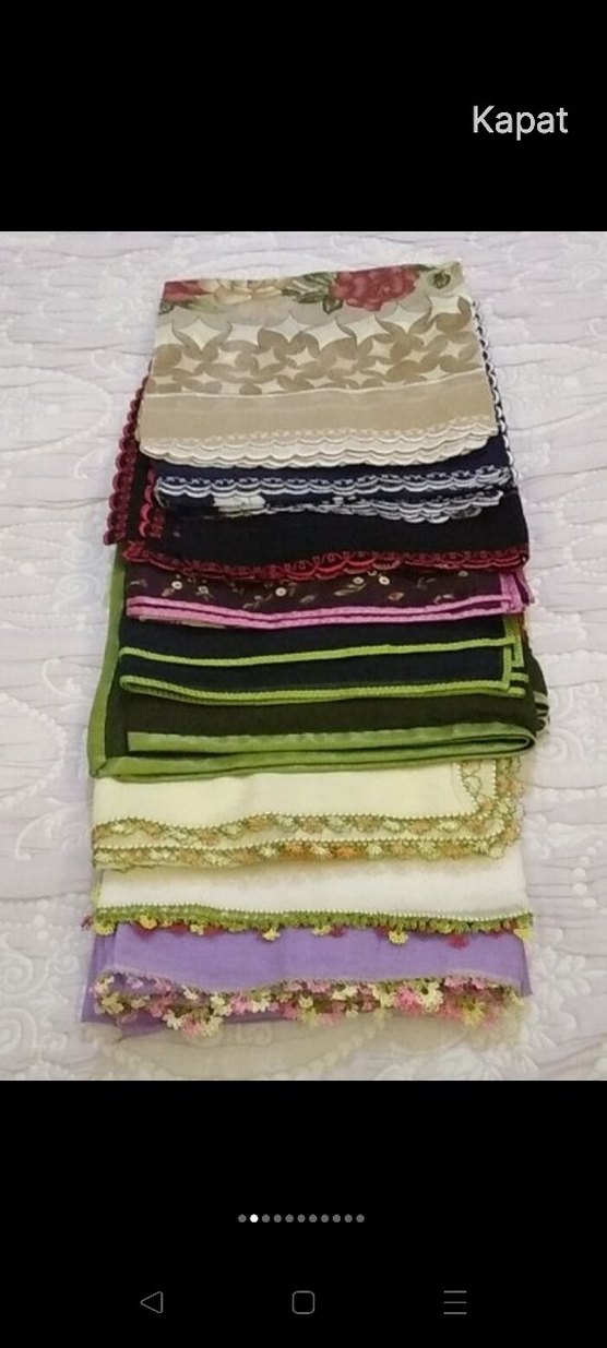 çeyiz ürünleri iğne oyalı pistolu tülbent - Görsel 2