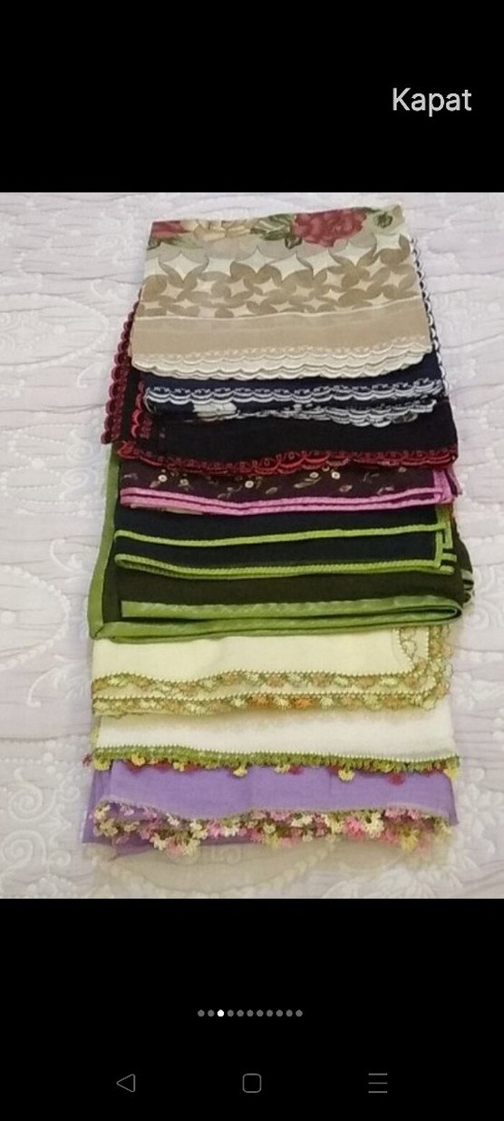 çeyiz ürünleri iğne oyalı pistolu tülbent - Görsel 3