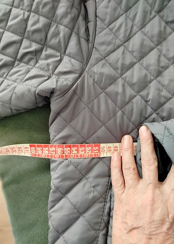 Gri Erkek Kapitone Fermuarlı Mont - Görsel 16