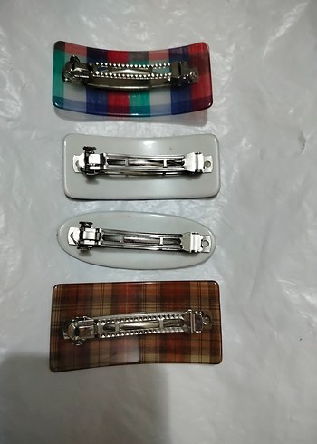 Parlak Çok Renkli Vintage Toka Seti - Görsel 2