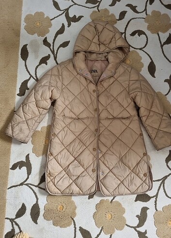 10 Yaş Beden camel Renk Kusursuz zara mont
