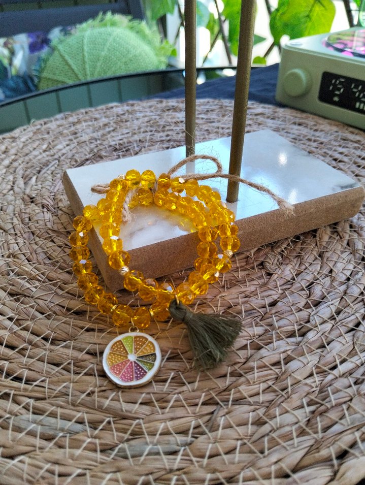 Sarı Boncuklu Bohem Bileklik Seti - Görsel 2