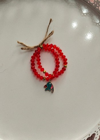 Kırmızı Boncuklu Bohem Bileklik - Görsel 3