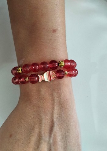 Renkli Boncuklu Balık Desenli Bohem Bileklik - Görsel 6