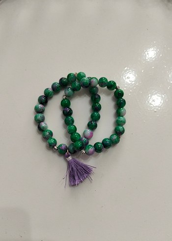 Yeşil Boncuklu Bohem Bileklik - Görsel 3
