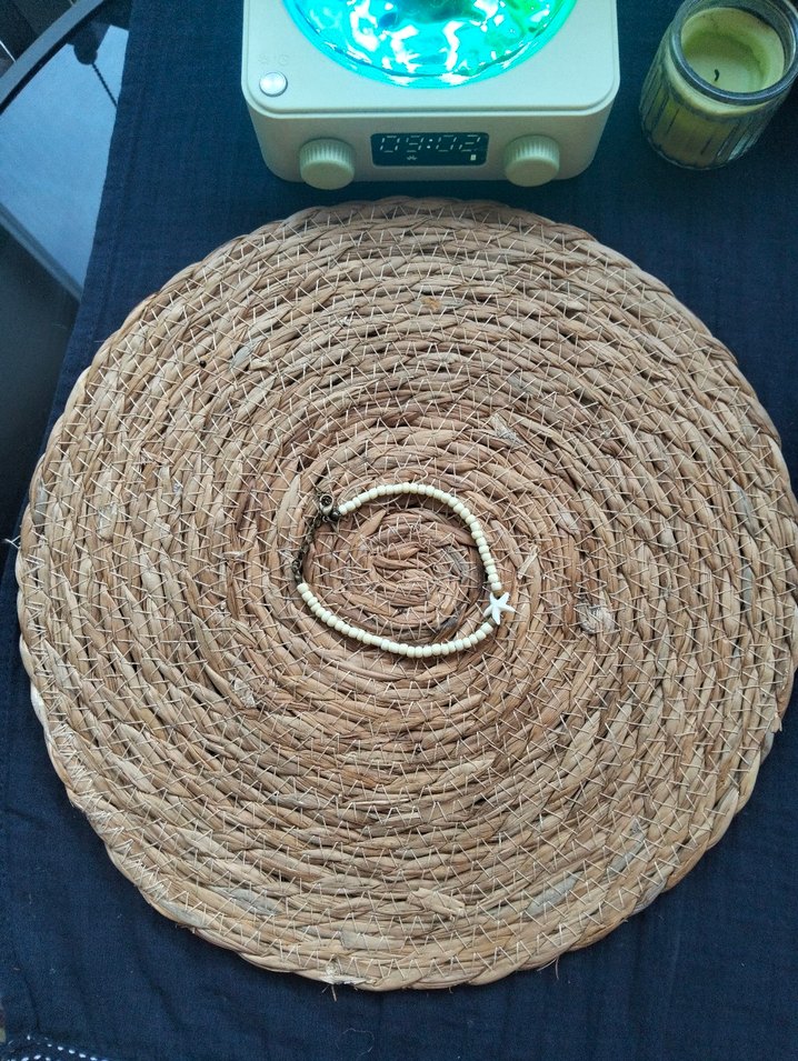 Bej Boncuklu Bohem Halhal - Görsel 2