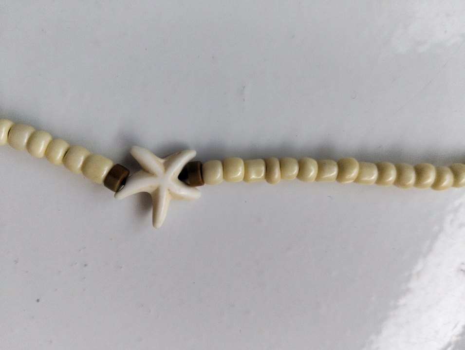 Bej Boncuklu Bohem Halhal - Görsel 4