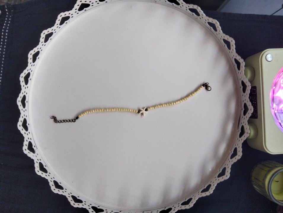 Bej Boncuklu Bohem Halhal - Görsel 3