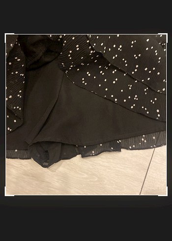 s Beden siyah Renk zara Puantiyeli şortlu Etek