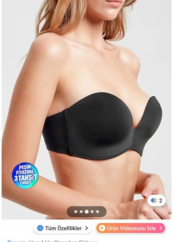 Siyah Minimalist Midi Sütyen - Görsel 6