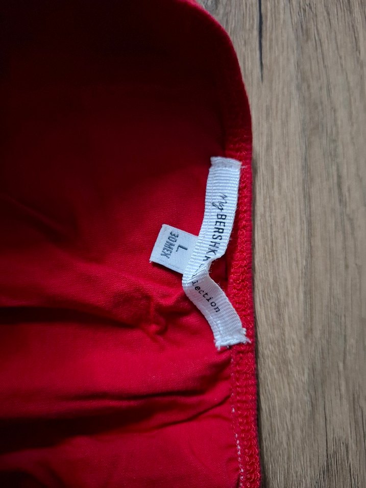 Kırmızı Drapeli askısız body - Görsel 3