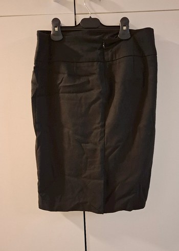 Siyah Midi Kalem Etek Kemerli - Görsel 2