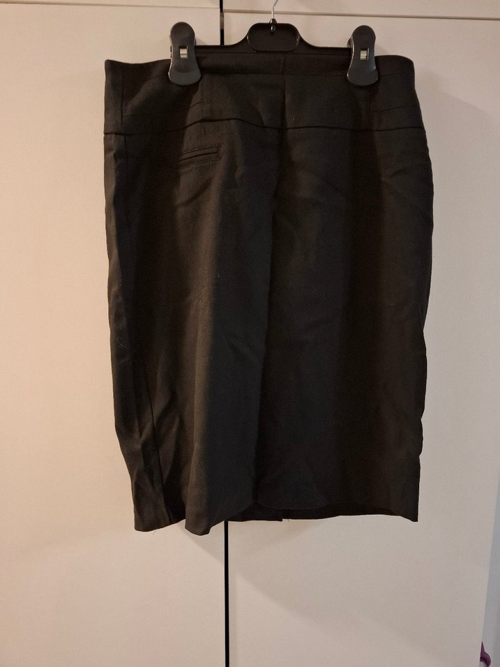 Siyah Midi Kalem Etek Kemerli - Görsel 3