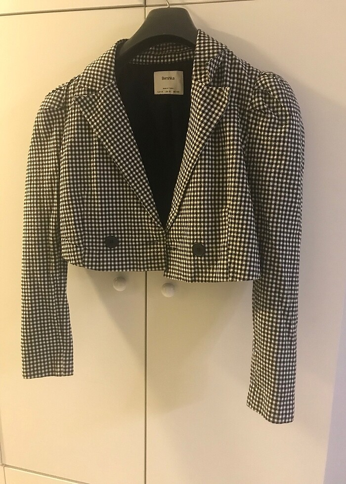 bershka crop ceket - Görsel 2