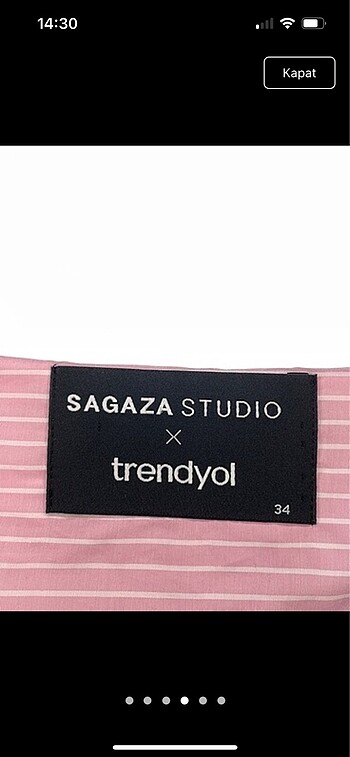 xs Beden pembe Renk Sagaza tasarım gömlek