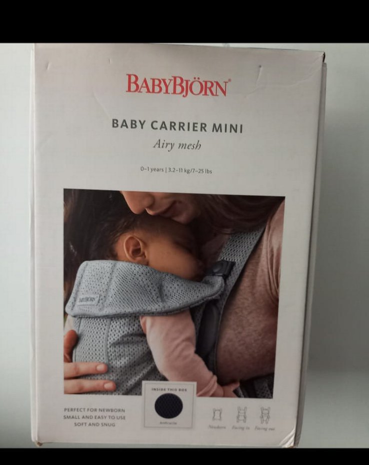 Gri BabyBjörn Bebek Taşıyıcı - Görsel 3