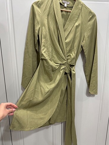 H&M Hm keten elbise
