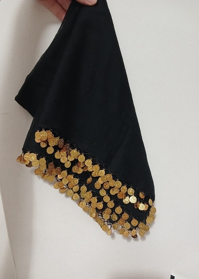 Pullu yazma başörtüsü - Görsel 3