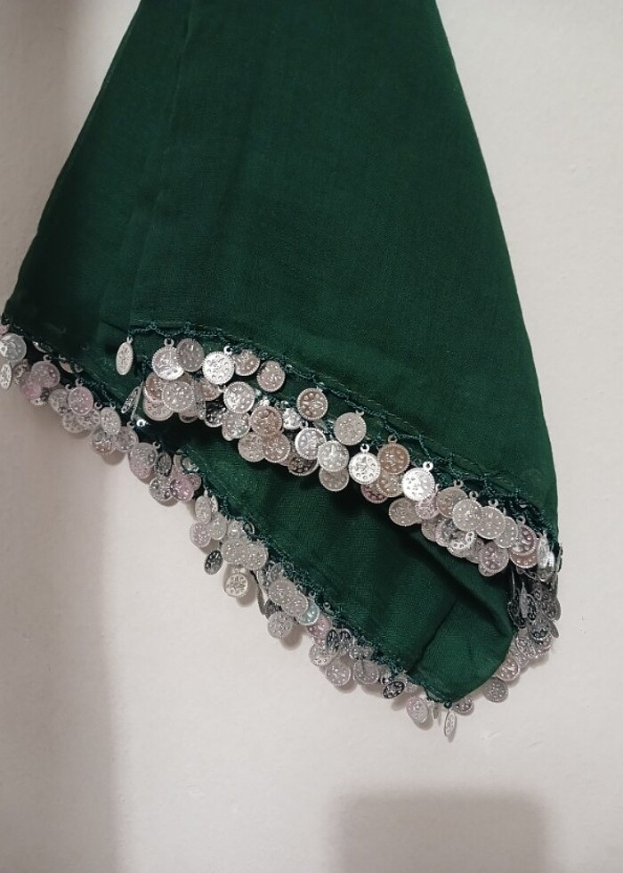 Pullu yazma başörtüsü - Görsel 4