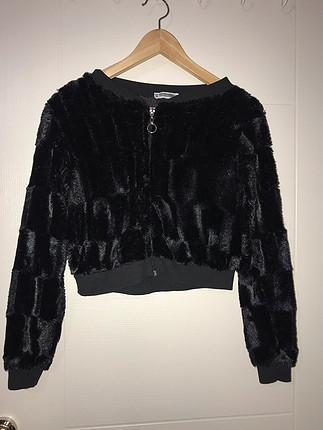 Bershka Siyah kadife hirka