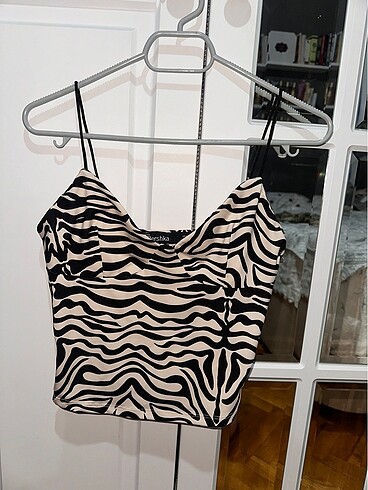 Bershka zebra top