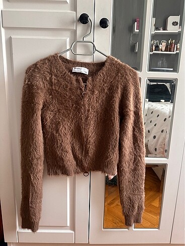 Bershka kahverengi yumusak hirka