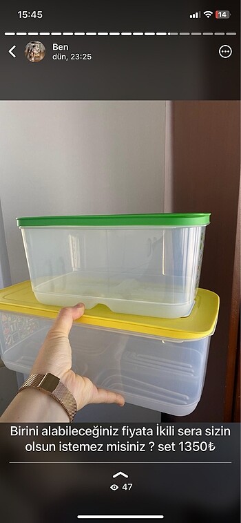 Tupperware Ürünlerimin hepsi orijinal sadece çekim için kullanılmıştır.