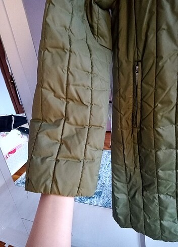 l Beden haki Renk Şişme Mont