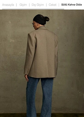 34 Beden camel Renk Blazer Ceket