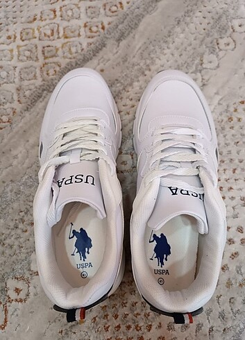 U.S Polo Assn. erkek beyaz ayakkabı 
