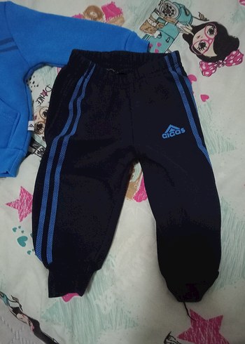 Erkek Çocuk Adidas Mavi Eşofman Takımı - Görsel 3