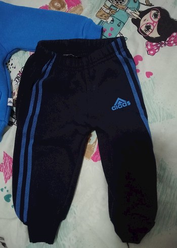 Erkek Çocuk Adidas Mavi Eşofman Takımı - Görsel 2