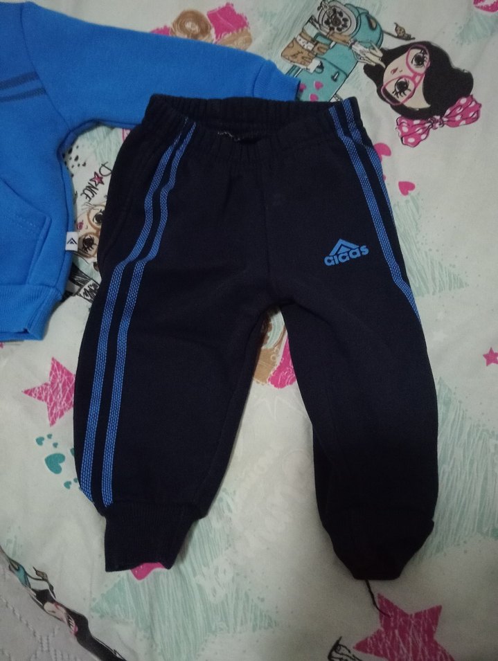 Erkek Çocuk Adidas Mavi Eşofman Takımı - Görsel 3