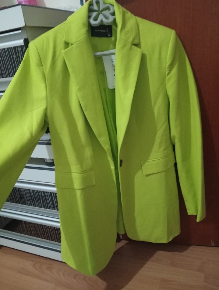 Sarı Kadın Blazer Ceket - Görsel 2